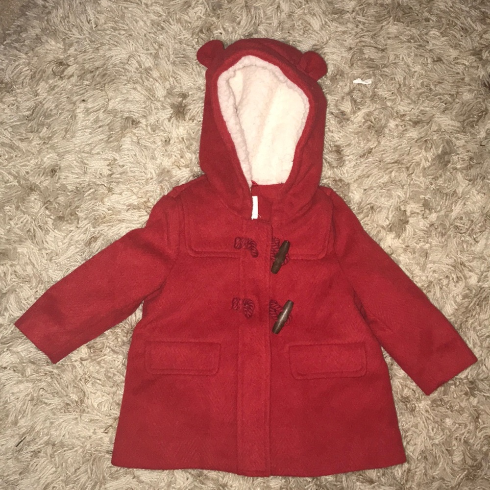 New Infant Red Coat with Hood